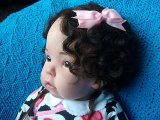 Reborn OOAK Toddler (Tibby) Human Hair, GHSP, Prescribed Eye Glasses 