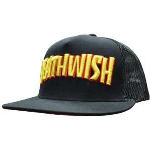  Deathwish Deathspray Thrash Mesh Hat Black Red Yellow 