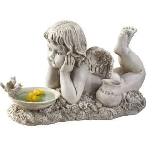  18.5 Baby Angel Cherub Home Garden Sculpture Statue 