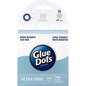  Glue Dots 3/8 Memory Dot Roll 300 Clear Dots (5029): Arts 