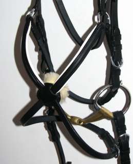 FSS German COMFORT Mexican Ring Grackle Figure 8 Bridle  