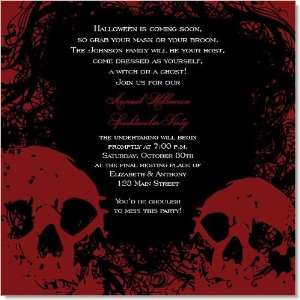  Here They Lie Red Halloween Party Invitations: Everything 