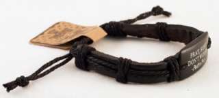 Inspirational Pray, Hope Leather Religious Bracelet ADJUSTABLE TO 