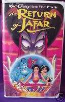 DISNEYS The RETURN of JAFAR VHS VIDEO~Only $2.75 SHIPS 765362237036 