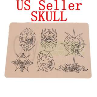   Seller Skull Pattern Beginner Tattoo Practice Skin 8 X 6 SKULL  