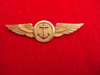 Authentic WWII USN Pilot observer wings  