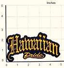 HAWAIIAN PRIDE OLD ENGLISH SCRIPT GOLD PATCH NEW