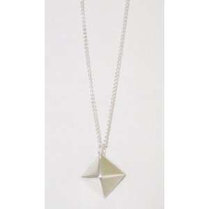  Bita Pourtavoosi Silver Pyramid Necklace Bita Pourtavoosi 