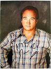 SIGNED CUT JAMES JIM BELUSHI STAIN ON LEFT OF AUTOGRAPH  