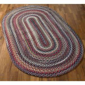  Black Plymouth Braided Rug   2x3