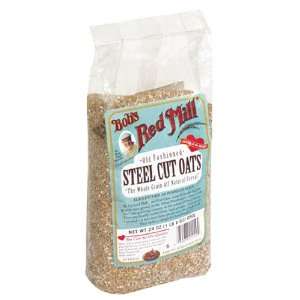 BobS Red Mill Organic Steel Cut Oats ( 4x24 OZ)  Grocery 