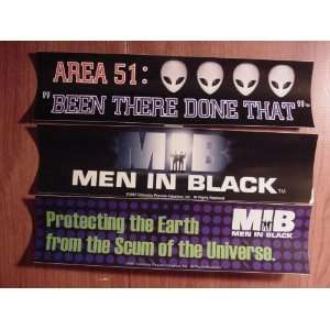  Men In Black/Alien Bumper Sticker Set 