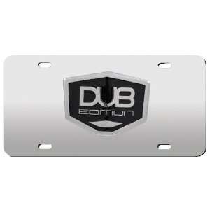  License Plate 3D Black & Chrome   DUB Edition Automotive