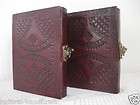   celtic hand emboss design leather notebook journal diary sketchbook