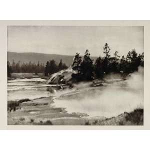  1927 Firehole River Geyser Basin Yellowstone Park Print 