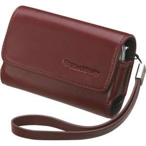  Blackberry Bold 9000 Leather Folio Pouch (Red 