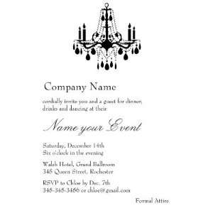  Name your Event Grand Ballroom (silver) Invites (10 pack 