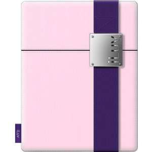  Pink Casual Fabric Case with Band Clip For iPad 