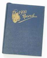 ANTIQUE 1930 YEAR BOOK ROBERT COLLEGE RECORD SIGNED  