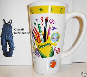 Crayola Mug Great Teacher Gift 6 Tall Mouth is 3 Wd  