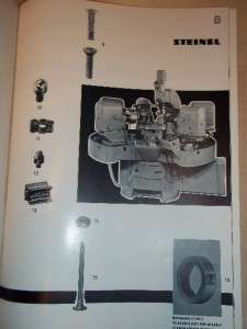 Vtg Bernhard Steinel Machine Catalog~Drilling Unit  