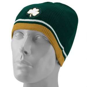   Irish Green Gold Break A Way Reversible Knit Beanie: Sports & Outdoors