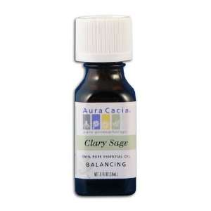 Aura Cacia Clary Sage Essential Oil:  Grocery & Gourmet 