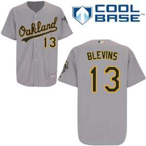  Jerry Blevins Oakland Athletics Authentic Road Cool Base 