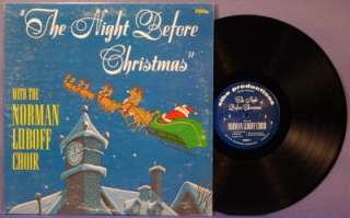 Norman Luboff Choir The Night Before Christmas LP M  Elba 68 x mas 