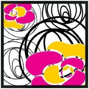  Whirl 31 Square Black Giclee Wall Art: Home & Kitchen