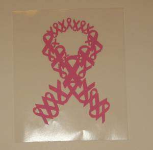 Pink Ribbons Breast Cancer car decal!!  
