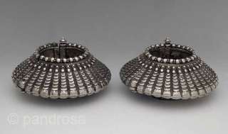   Pradesh magnificent pair of silver anklets, India, 20th century  