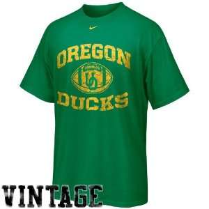  Nike Oregon Ducks Green Throwback Football Vintage T shirt 