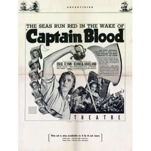 Captain Blood 11x17 Poster