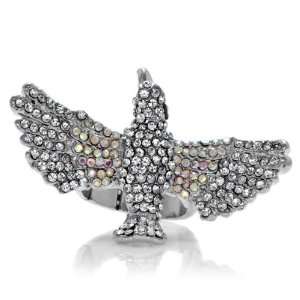 Hunger Games Jewelry: Tiki the Mocking Jay Bird Ring   Silver