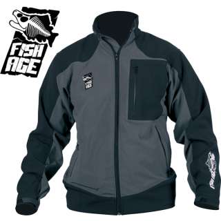 FishAge Soft Shell Jacket size XX Lg fleece layering  