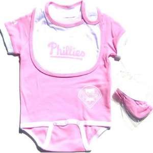   Infant Philadelphia Phillies Girl Onesie Bib Bootie: Sports & Outdoors