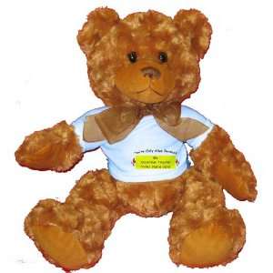   Doberman Pinscher Thinks Youre Cute! Plush Teddy Bear with BLUE T
