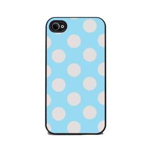  Blue and Grey Polka Dot   4s Silicone Rubber Cover: Cell Phones 