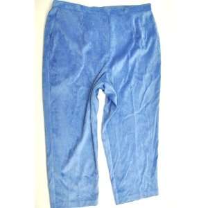  NEW ALFRED DUNNER WOMENS PANTS STRETCH BLUE 24W: Beauty