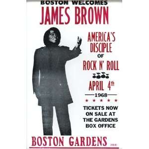  Brown Disciple of Rock and Roll 1968 14 X 22 Vintage Style Concert 