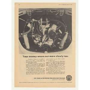  1968 VW Volkswagen Beetle Engine Wears Out Slowly UK Print 