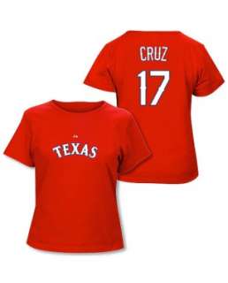 Nelson Cruz Texas Rangers Womens Authentic Font T Shirt by Majestic 