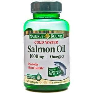  Natures Bounty  Salmon Oil, 1000mg, 120 softgels Pet 