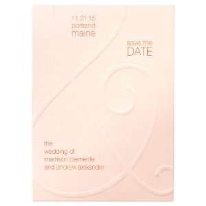  Blush Save the Date Card by BRIDES Magazine and 