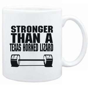 Mug White Stronger than a Texas Horned Lizard  Animals  