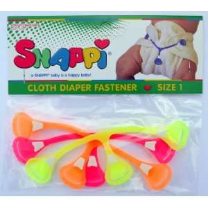   Cloth Diaper Fasteners   Pack of 3 DAYGLO / NEON Color Mix Baby