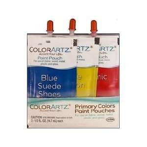  Testors ColorArtz Fabric Airbrush Paint Pouch Primary 3pk 