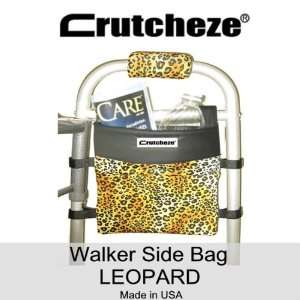  Crutcheze Leopard Print Walker Bag: Health & Personal Care