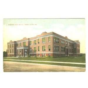   High School Postcard Terre Haute Indiana 1900s 
